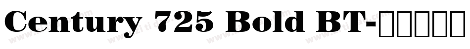Century 725 Bold BT字体转换